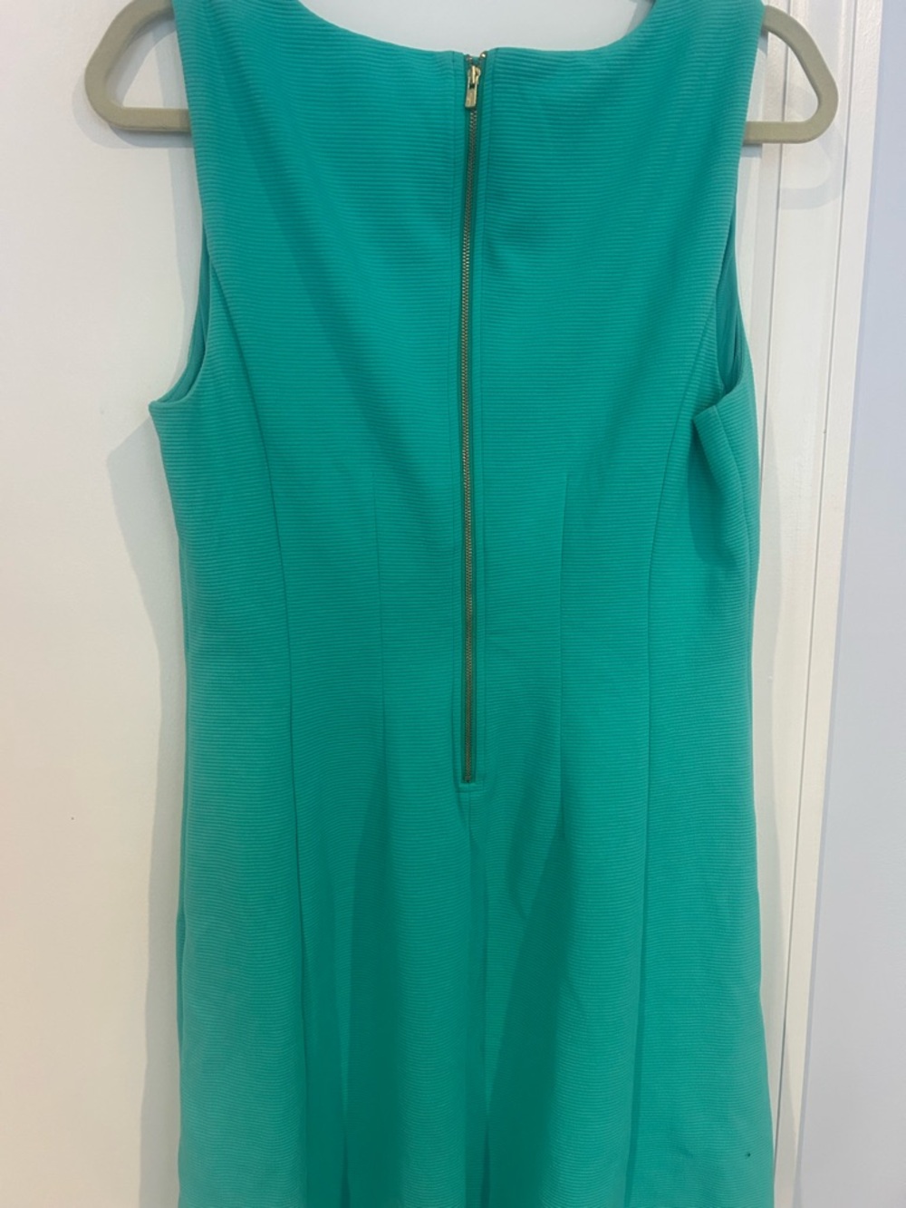 Lilly Pulitzer Teal Sleeveless V-Notch Brielle Dress - Picture 5 of 5